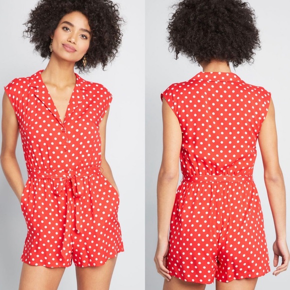 Modcloth Pants - Read It and Steep Romper